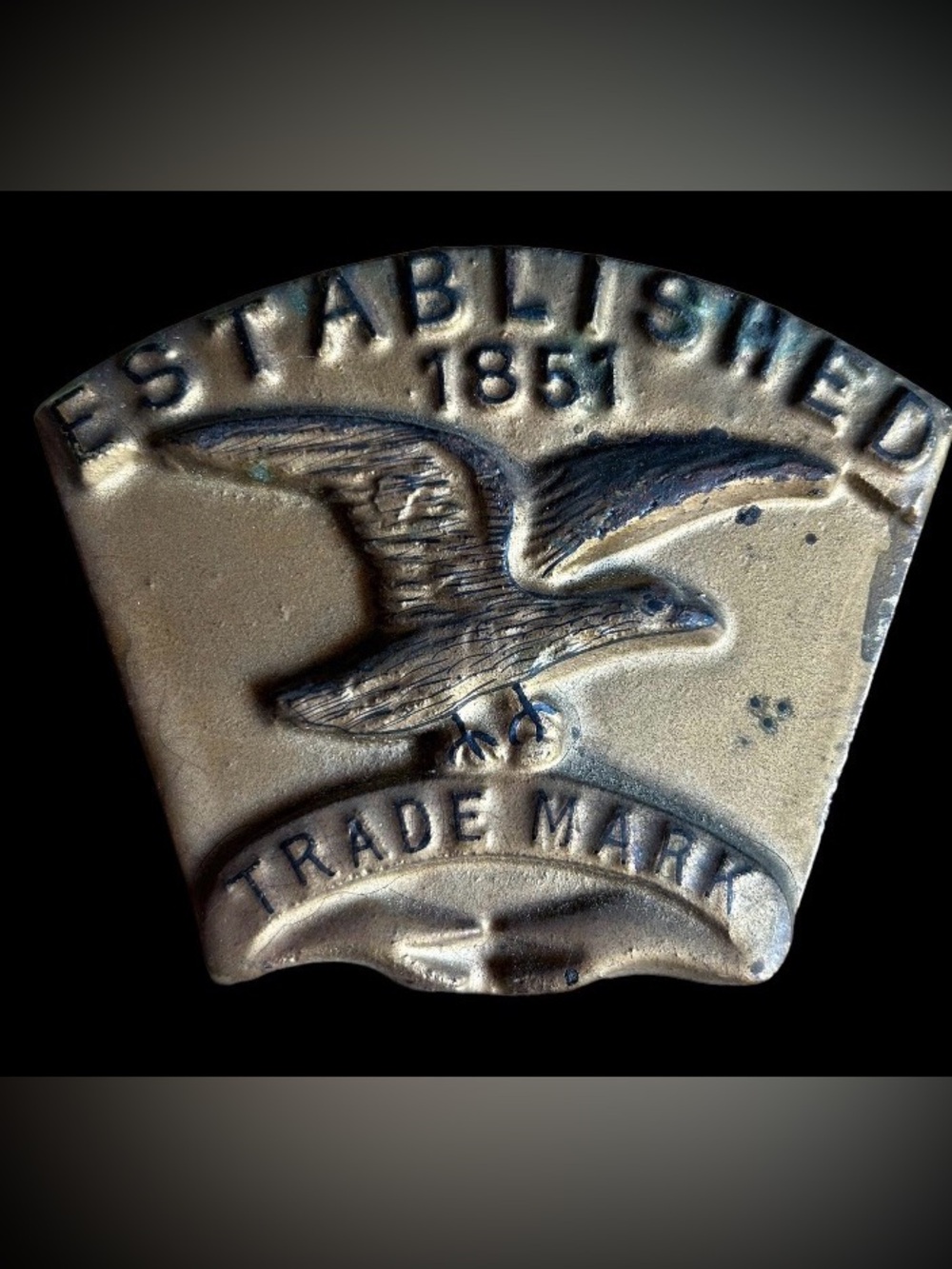 1970s Vintage Case Tractor Emblem Established 1851 With Bald Eagle